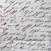 deutsche Handschrift 1838 übertragen