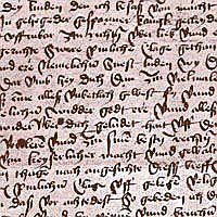 deutsche Handschrift 1489 entziffern